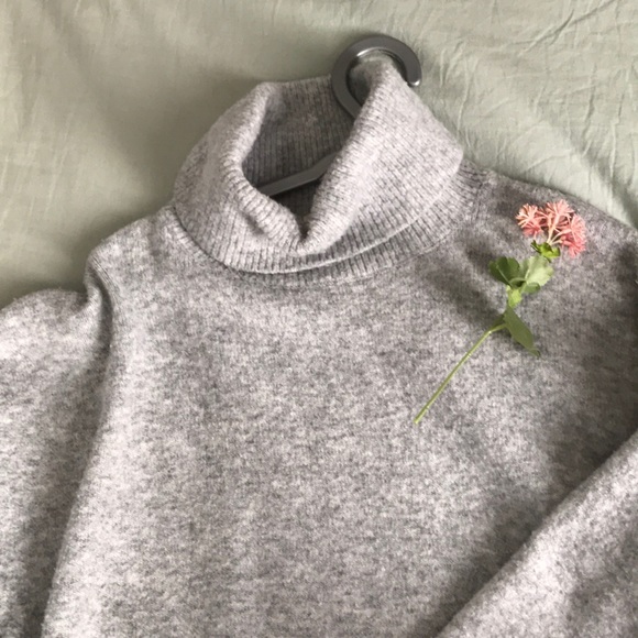 Zara Sweaters - Oversized grey wool sweater dress